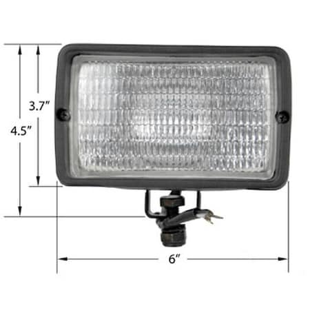 Aftermarket Universal Halogen Flood Lamp Assembly 3X5 12V ELJ50-0145